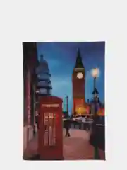 Обложка для паспорта из натуральной кожи с принтом "Sera Londra"