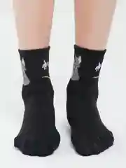 Черный женские носки цветные, с рисунком