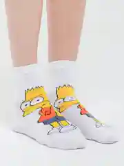 Белый носки с принтом