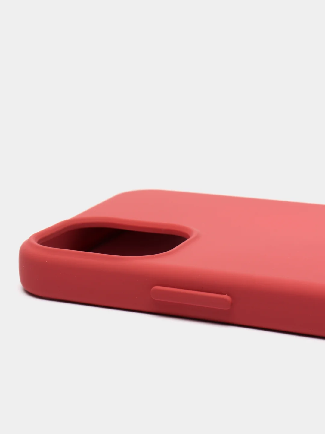 Багровый чехол Apple iPhone 12 mini (5.4") silicone case силиконовый с закрытым низом бархат внутри
