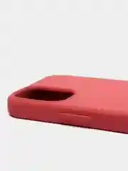 Багровый чехол Apple iPhone 12 mini (5.4") silicone case силиконовый с закрытым низом бархат внутри