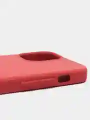 Багровый чехол Apple iPhone 12 mini (5.4") silicone case силиконовый с закрытым низом бархат внутри