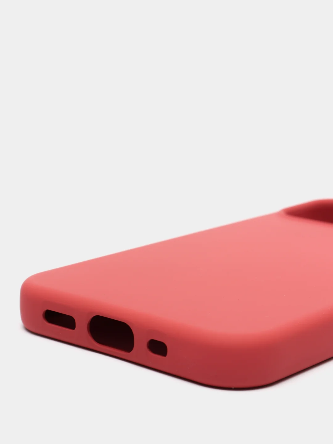 Багровый чехол Apple iPhone 12 mini (5.4") silicone case силиконовый с закрытым низом бархат внутри
