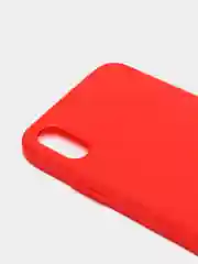Алый чехол не пачкающийся с бархатом внутри iPhone XR