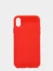 Алый чехол не пачкающийся с бархатом внутри iPhone XR
