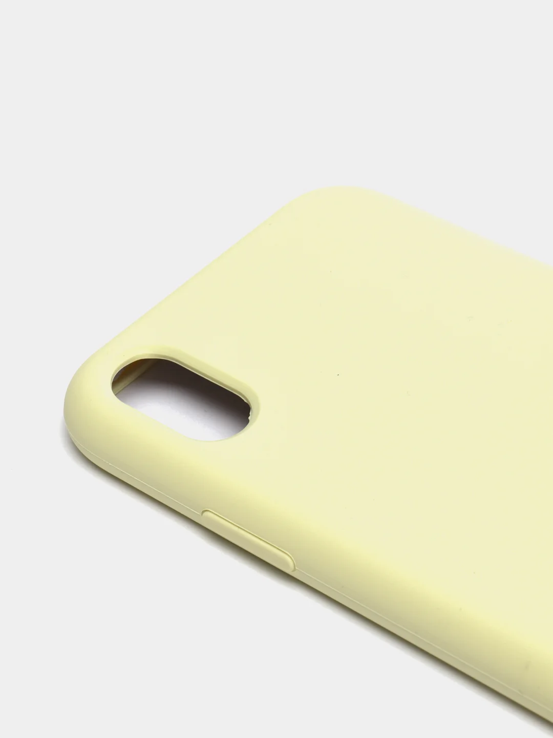 Желтый чехол не пачкающийся с бархатом внутри iPhone XR