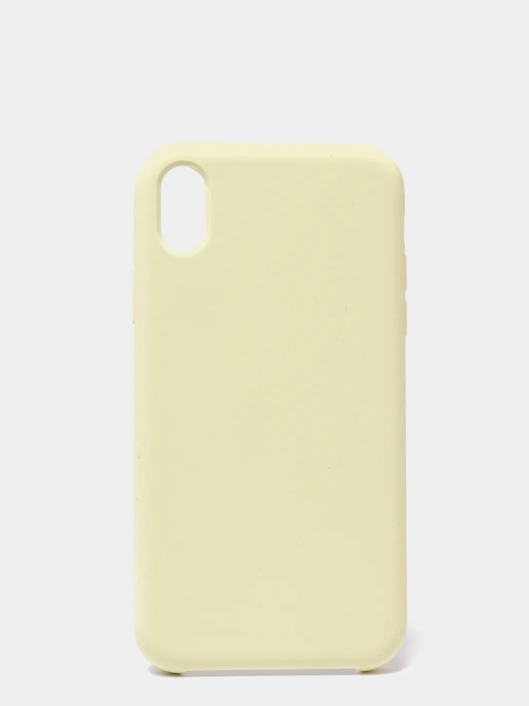 Желтый чехол не пачкающийся с бархатом внутри iPhone XR