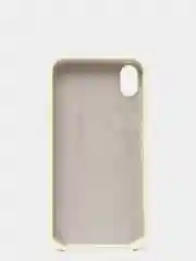 Желтый чехол не пачкающийся с бархатом внутри iPhone XR