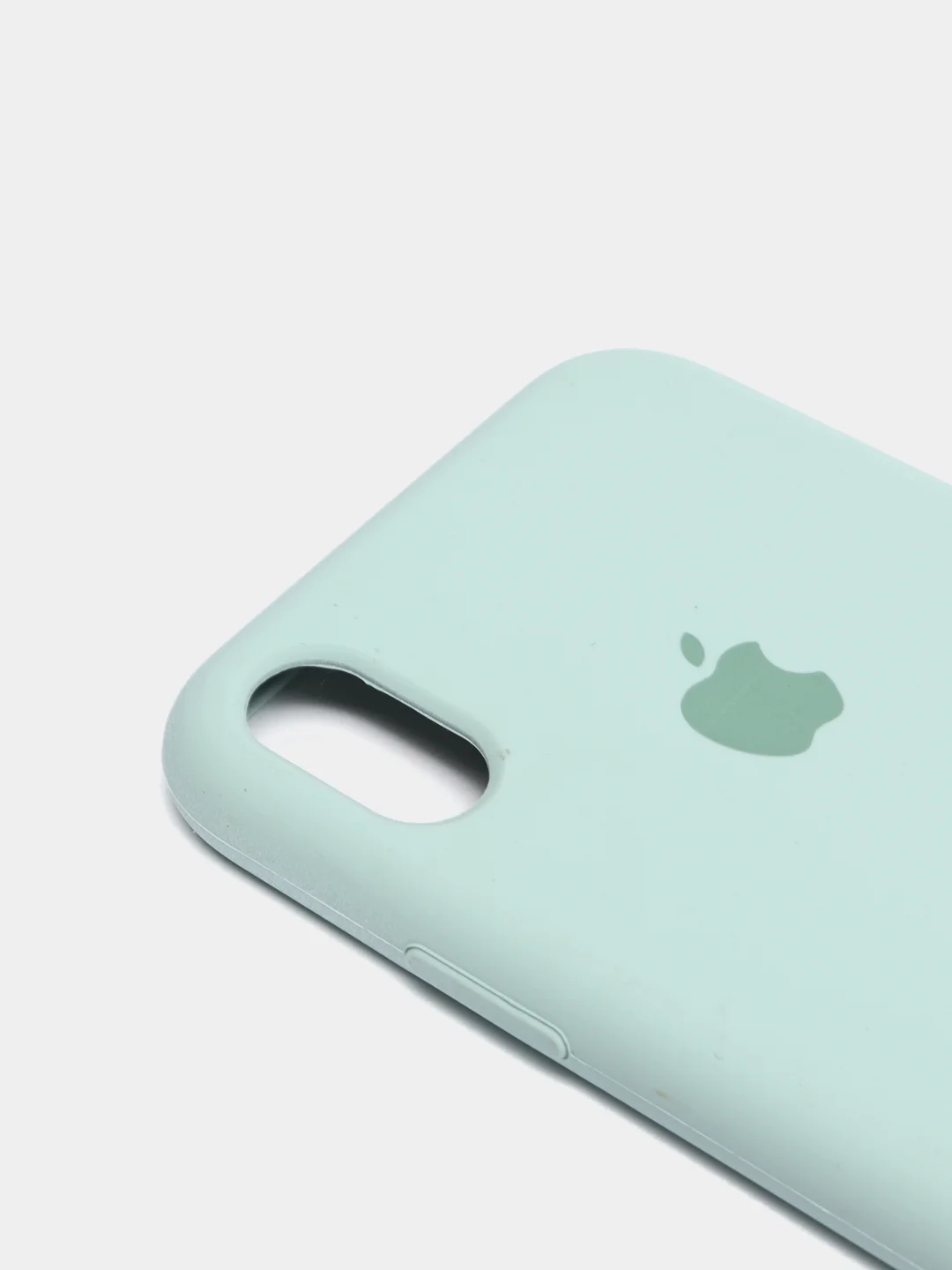 Мятный чехол не пачкающийся с бархатом внутри iPhone XR