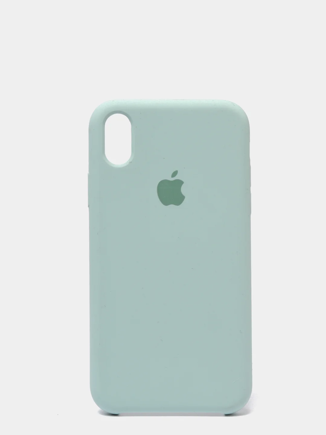 Мятный чехол не пачкающийся с бархатом внутри iPhone XR
