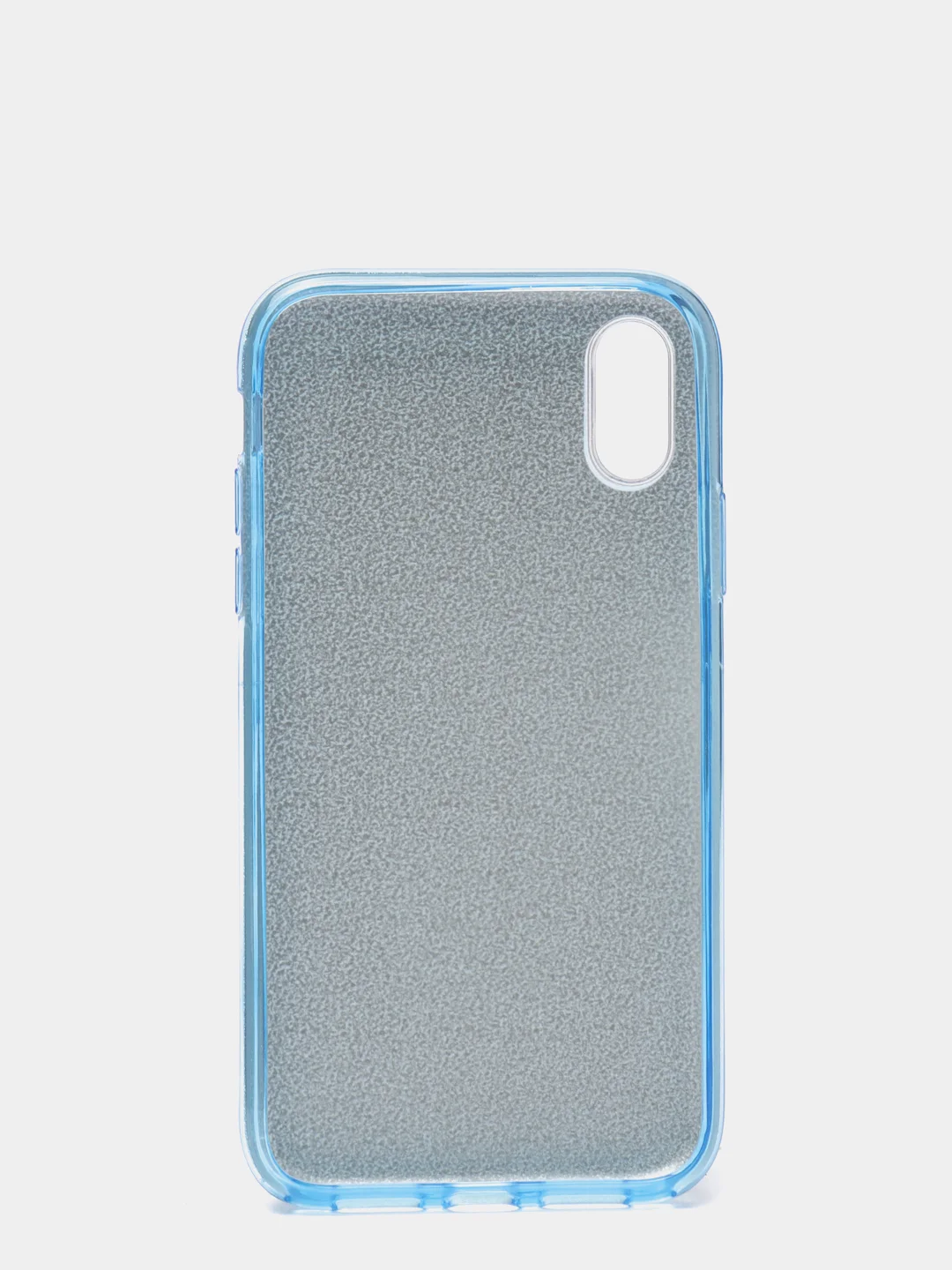 Голубой чехол блестящий для iPhone XR