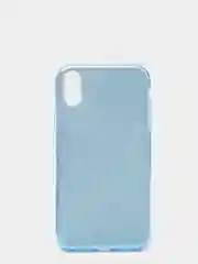 Голубой чехол блестящий для iPhone XR