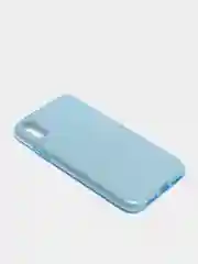 Голубой чехол блестящий для iPhone XR