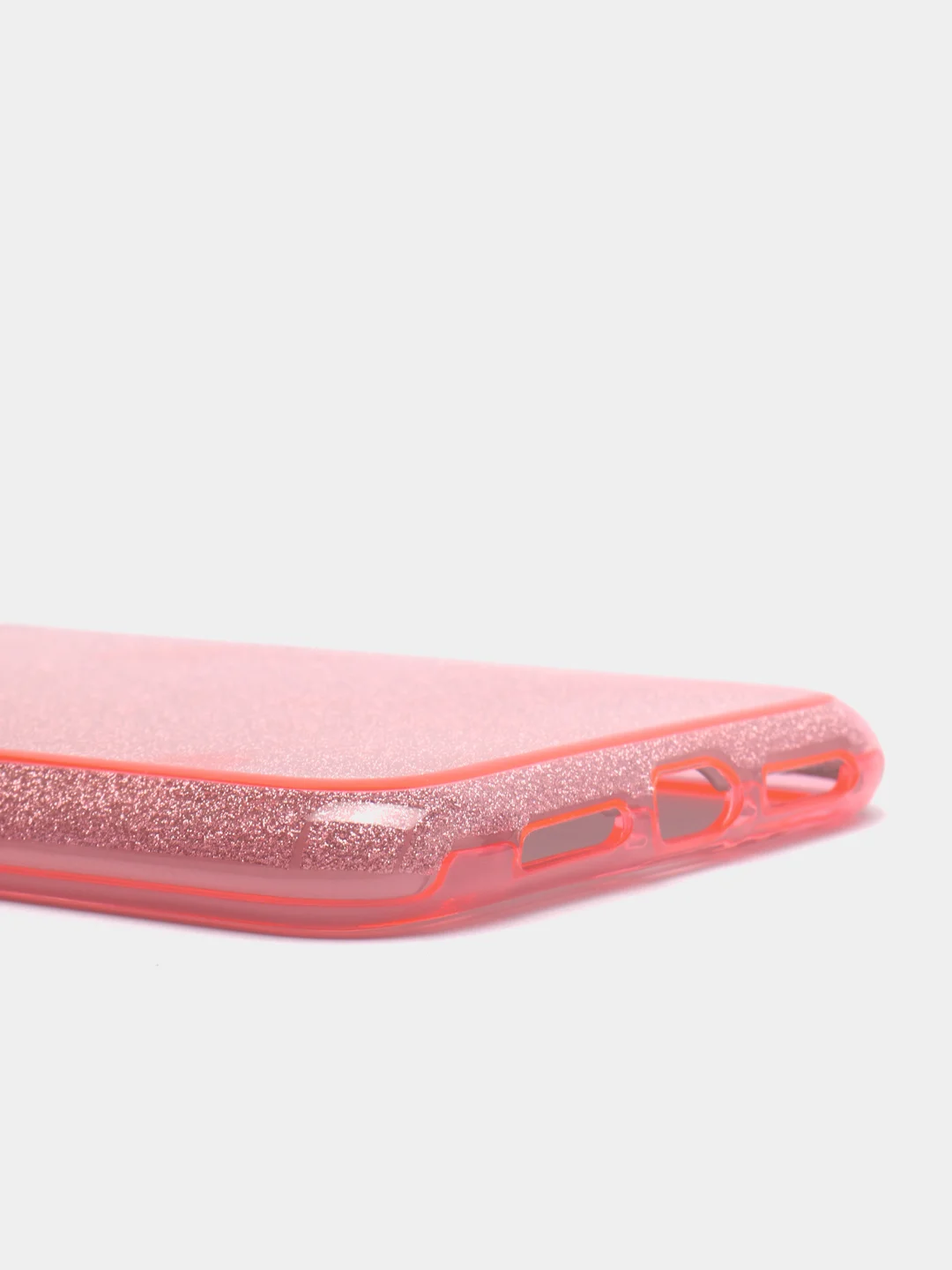 Розовый чехол блестящий для iPhone XR