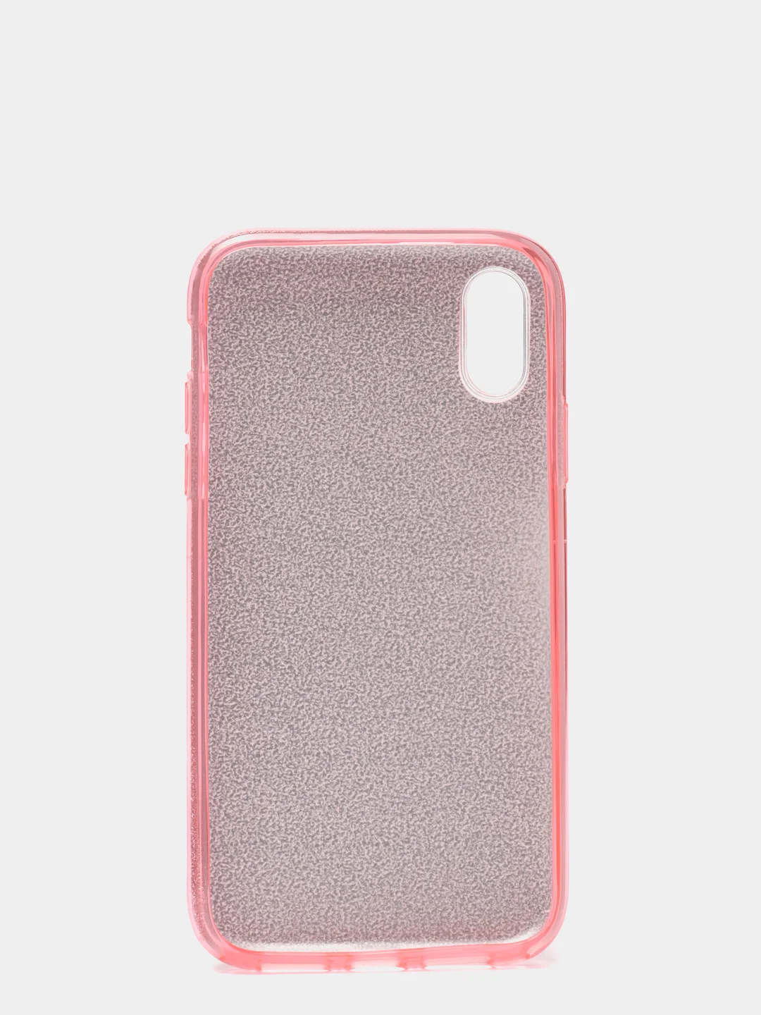 Розовый чехол блестящий для iPhone XR