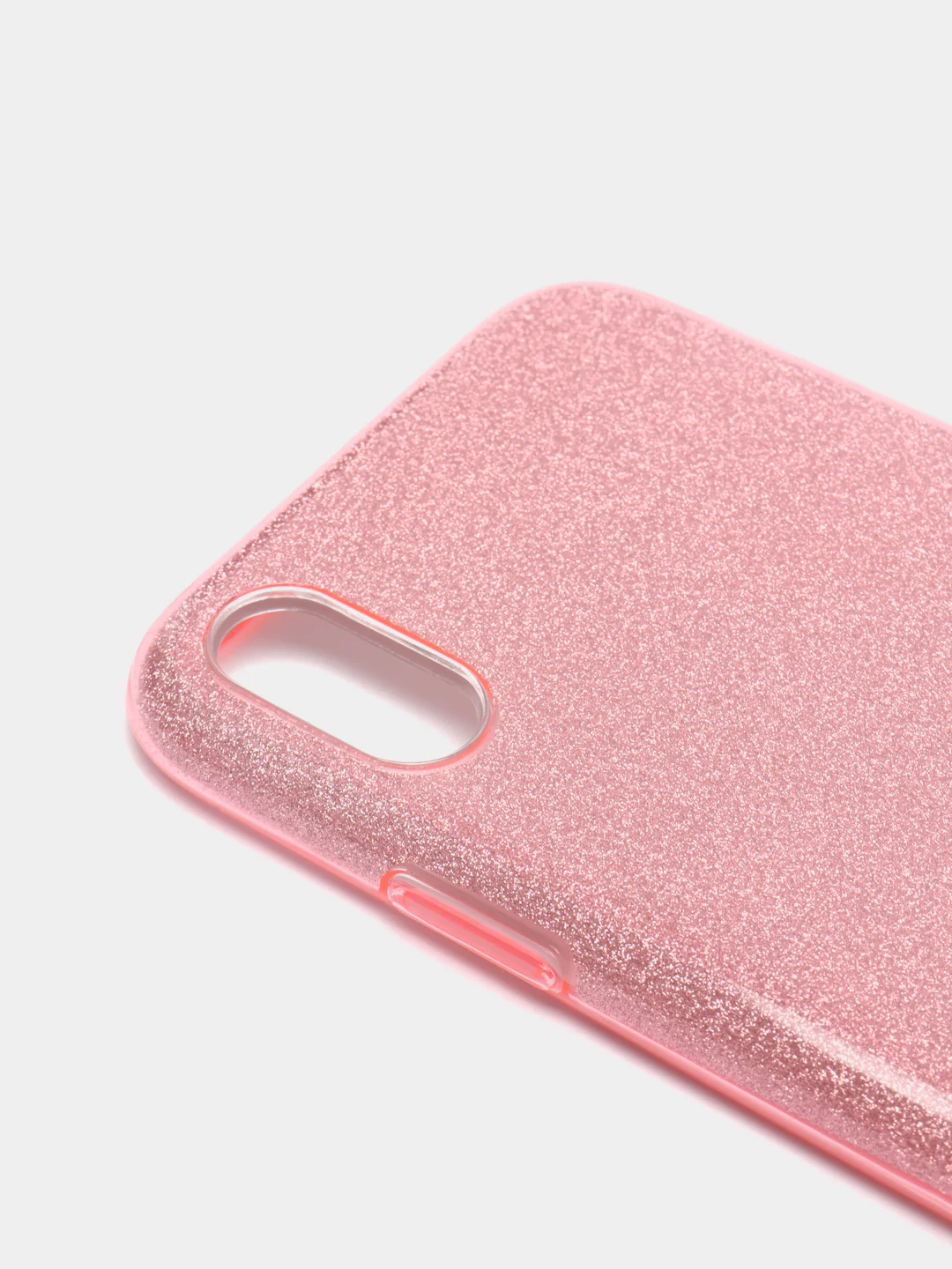 Розовый чехол блестящий для iPhone XR
