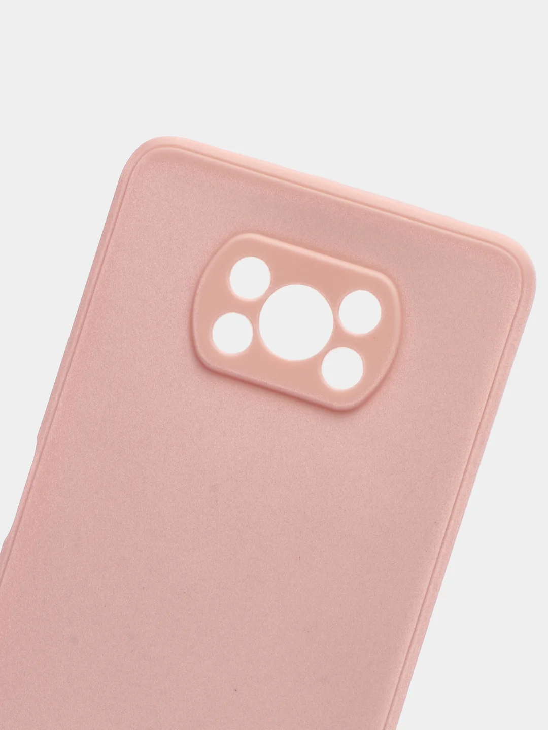 Коралловый меланж чехол Xiaomi Poco X3 NFC, Poco X3 Pro силиконовый с защитой камеры и бархатной подкладкой
