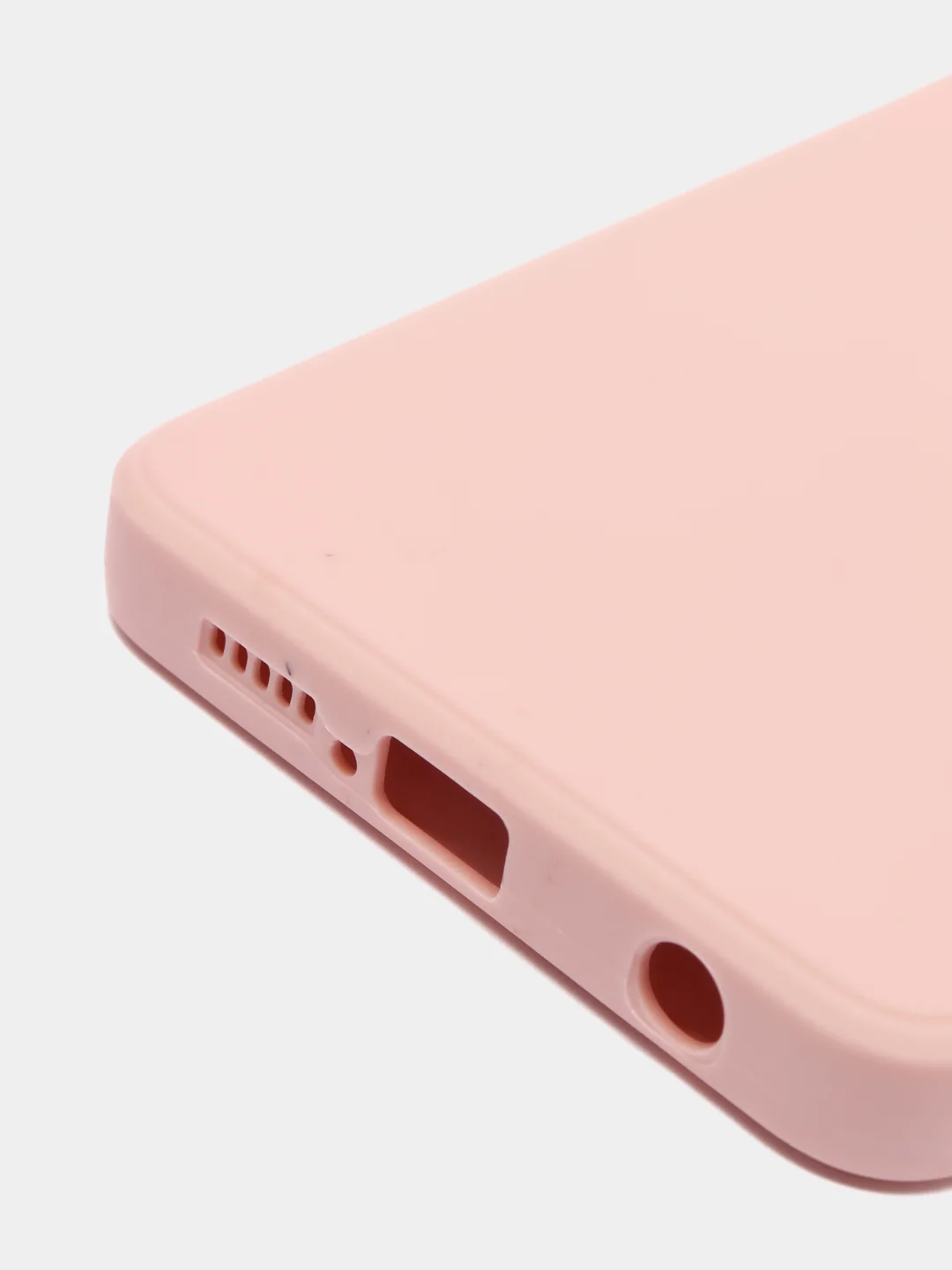 Коралловый меланж чехол Xiaomi Poco X3 NFC, Poco X3 Pro силиконовый с защитой камеры и бархатной подкладкой