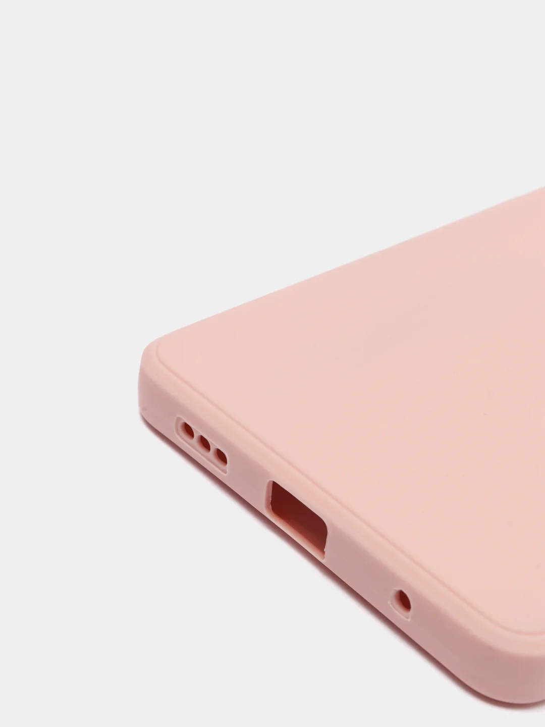 Коралловый меланж чехол силиконовый Xiaomi Redmi Note 10 Pro, Note 10 Pro Max с защитой камеры и бархатом
