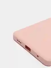 Коралловый меланж чехол силиконовый Xiaomi Redmi Note 10 Pro, Note 10 Pro Max с защитой камеры и бархатом