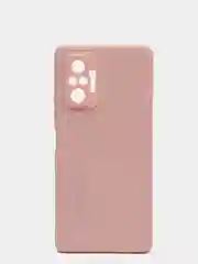 Коралловый меланж чехол силиконовый Xiaomi Redmi Note 10 Pro, Note 10 Pro Max с защитой камеры и бархатом