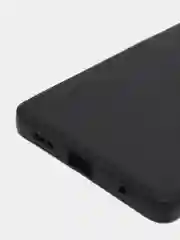 Черный чехол силиконовый Xiaomi Redmi Note 10 Pro, Note 10 Pro Max с защитой камеры и бархатом
