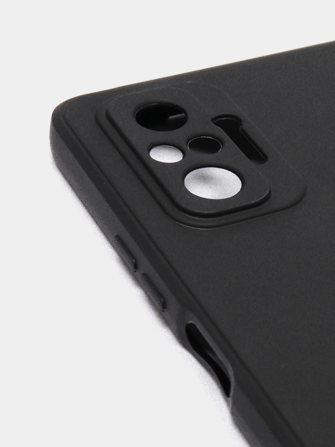 Черный чехол силиконовый Xiaomi Redmi Note 10 Pro, Note 10 Pro Max с защитой камеры и бархатом