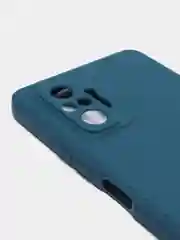 Синий меланж чехол силиконовый Xiaomi Redmi Note 10 Pro, Note 10 Pro Max с защитой камеры и бархатом