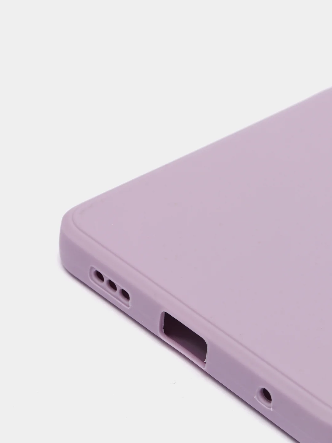 Лавандовый чехол силиконовый Xiaomi Redmi Note 10 Pro, Note 10 Pro Max с защитой камеры и бархатом