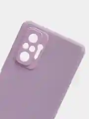 Лавандовый чехол силиконовый Xiaomi Redmi Note 10 Pro, Note 10 Pro Max с защитой камеры и бархатом