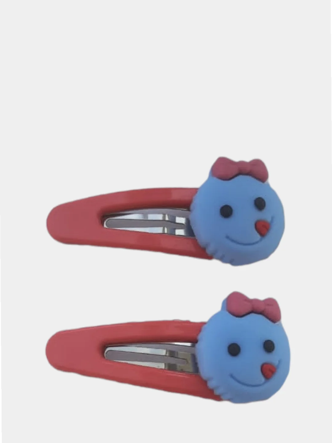 Коралловый заколки для волос, заколки для волос, заколка микки маус, клик клак , силиконовые заколки