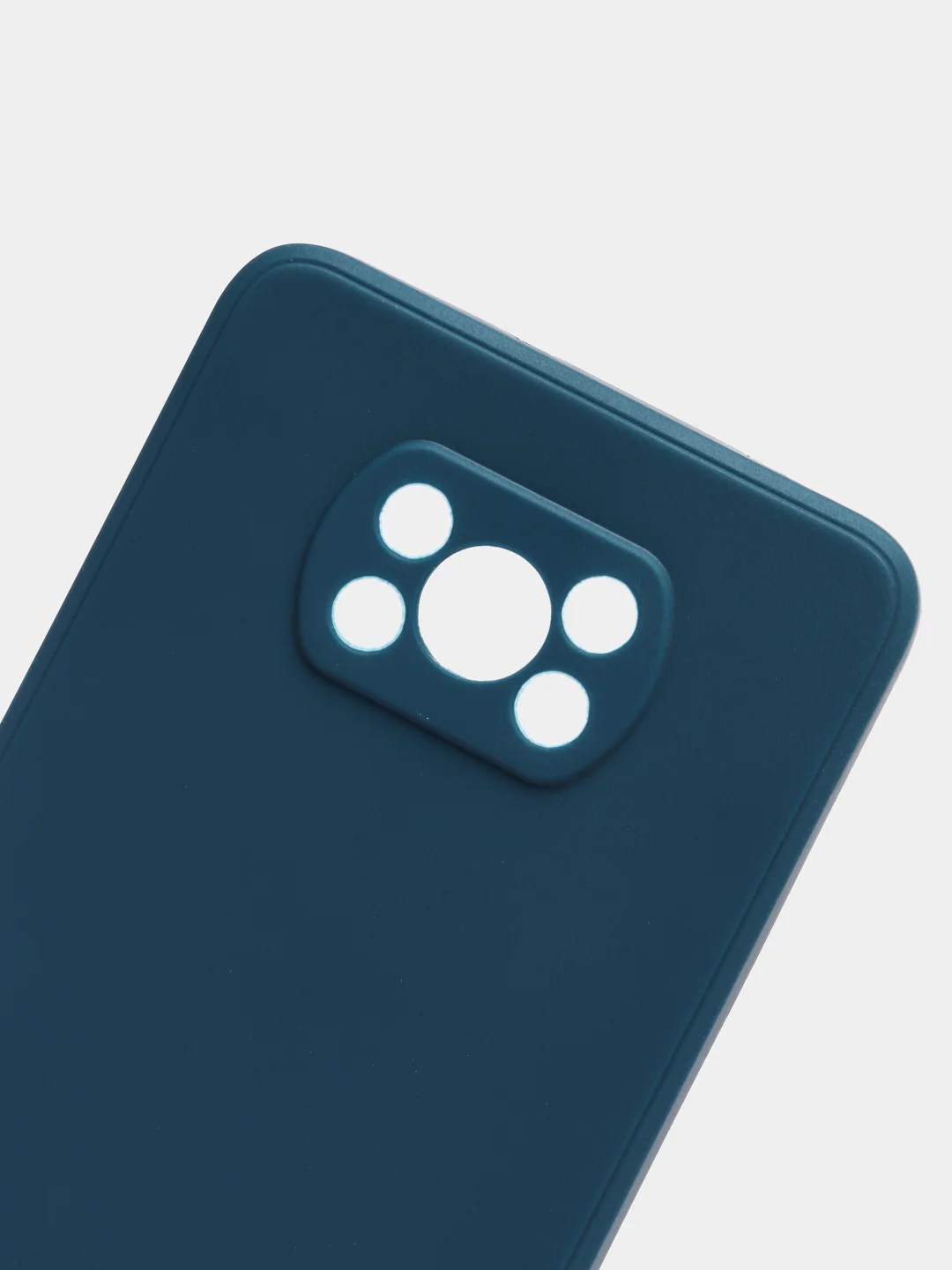 Синий меланж чехол Xiaomi Poco X3 NFC, Poco X3 Pro силиконовый с защитой камеры и бархатной подкладкой