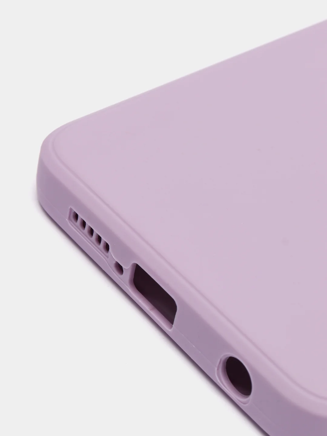 Лавандовый чехол Xiaomi Poco X3 NFC, Poco X3 Pro силиконовый с защитой камеры и бархатной подкладкой