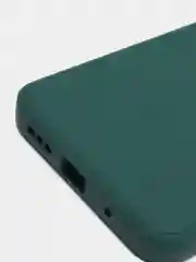 Зеленый чехол для Xiaomi Redmi 10 силиконовый с защитой камеры и бархатом внутри Редми 10