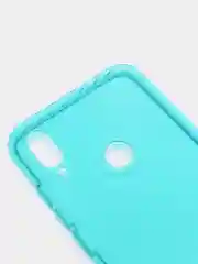 Бирюзовый чехол прозрачный для Xiaomi Redmi Note 7 / Note 7 Pro плотный неоновый с оттенком