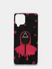 Фуксия чехол Samsung Galaxy A22 4G / M22 / M32 с рисунком Игра в кальмара