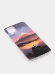 Аметистовый чехол Samsung Galaxy M32 / A22 (Самсунг Галакси М32 / А22), силиконовый с рисунком