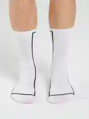 Белый носки с полосой