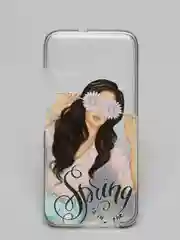 Черный чехол Huawei P40 Lite, Хуавей П40 Лайт, прозрачный плотный с рисунком и цветной рамкой