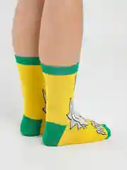 Желтый носки Rick and Morty (Рик и Морти), унисекс