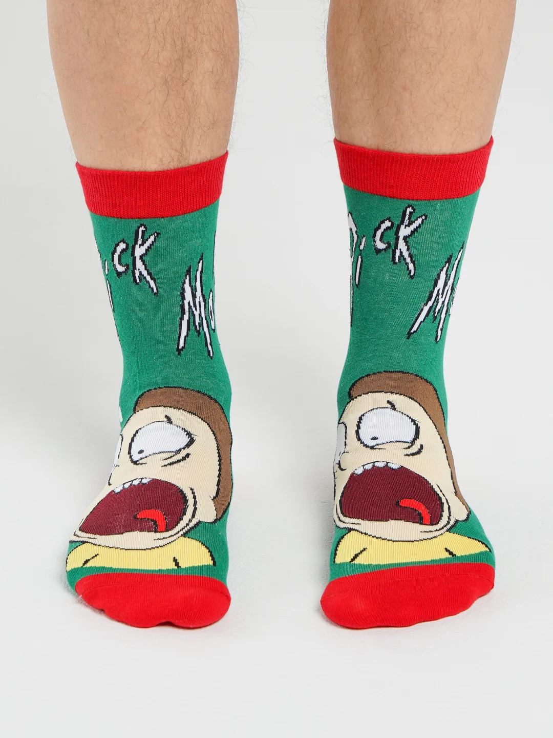 Зеленый носки Rick and Morty (Рик и Морти), унисекс
