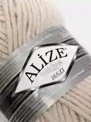 Серый шерсть Пряжа Alize Superlana maxi