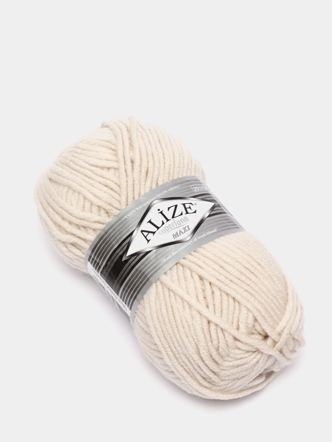 Серый шерсть Пряжа Alize Superlana maxi