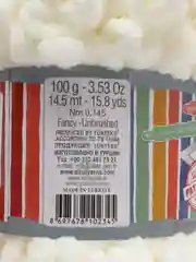 Молочный пряжа Alize Puffy Fine, маленькие петельки, микрополиэстер, 100 г, 14 м