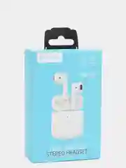 Белый наушники TWS беспроводные Bluetooth с кейсом