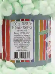 Мятный пряжа Alize Puffy Fine, маленькие петельки, микрополиэстер, 100 г, 14 м