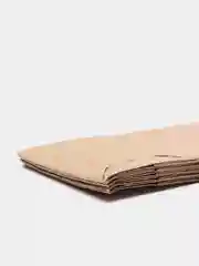 Крафт пакеты, 80х50х170 мм, с прямоугольным дном, плотность 70 г/м2