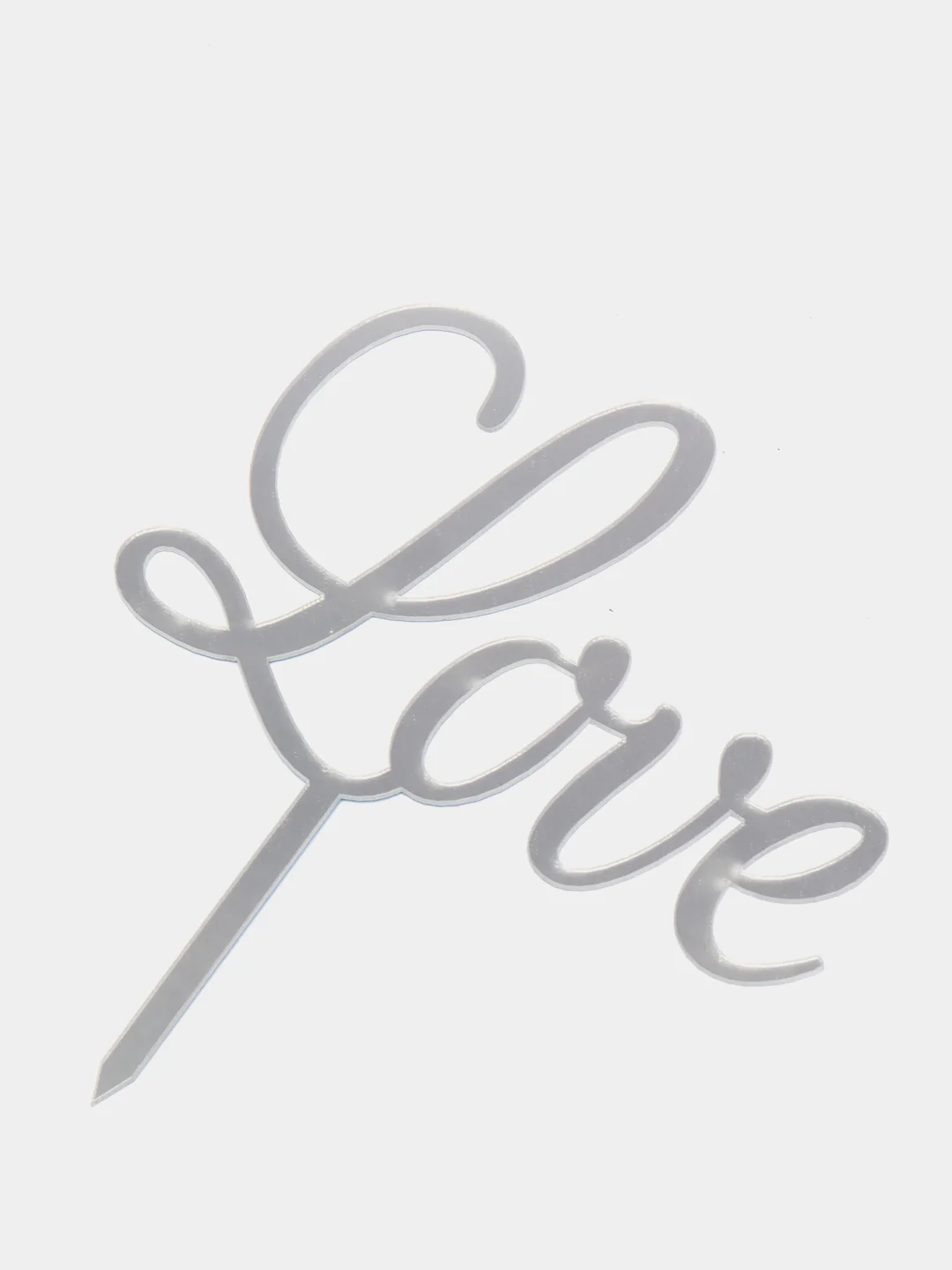 Белый топпер для украшения торта Love