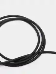 Черный кабель AUX Audio Cable "STiX", угловой, резиновый, 1 метр