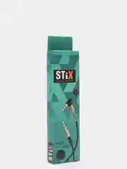 Черный кабель AUX Audio Cable "STiX", угловой, резиновый, 1 метр